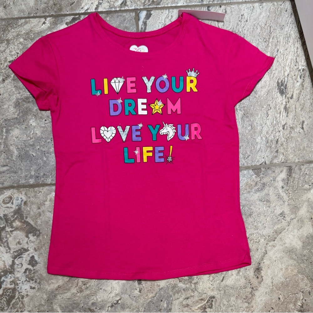 NWT Size 7 Pink Garanimals Shirt with diamond graphic
